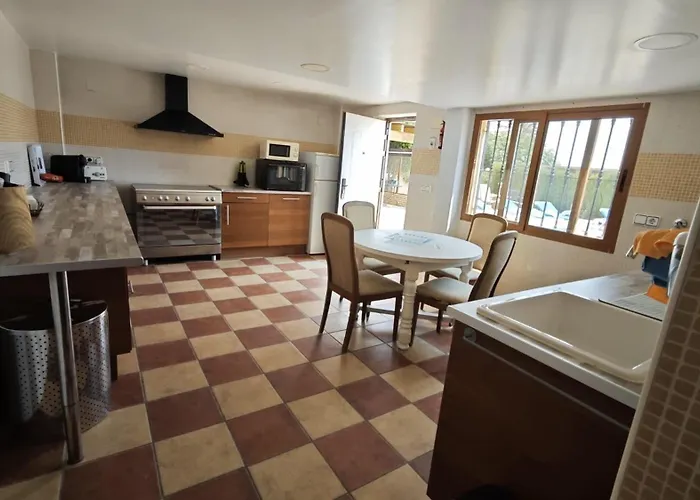 Privado 7 Min De La Playa Piscina Wifi Parking Aire Barbacoa Grupos Vakantiehuis *