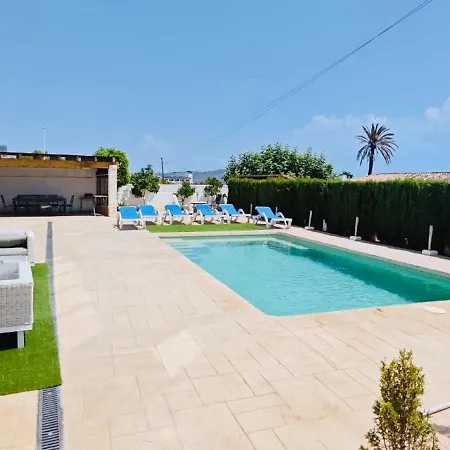 Tatil Evi Privado 7 Min De La Playa Piscina Wifi Parking Aire Barbacoa Grupos *