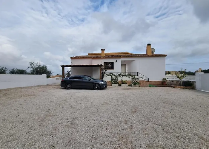 בית נופש Privado 7 Min De La Playa Piscina Wifi Parking Aire Barbacoa Grupos